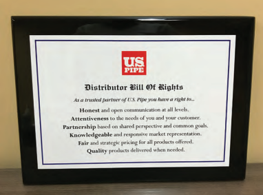 Distributor Bill of Rights Award